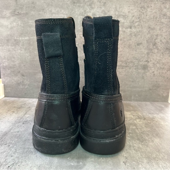 Frye Riley D Ring Leather Shearling Boots 3486190-BLK Mens sz 10 - Picture 4 of 8